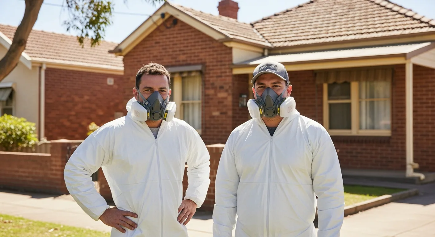 Geelong Asbestos Co team at work in Geelong